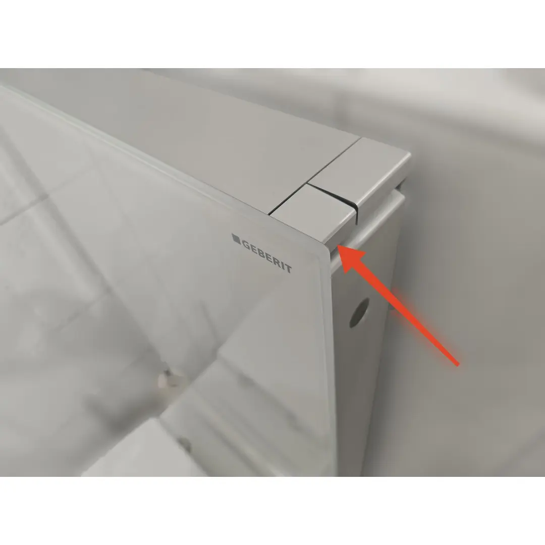 Betätigungstasten f. Geberit Monolith Sanitärmodul, Aluminium gebürstet