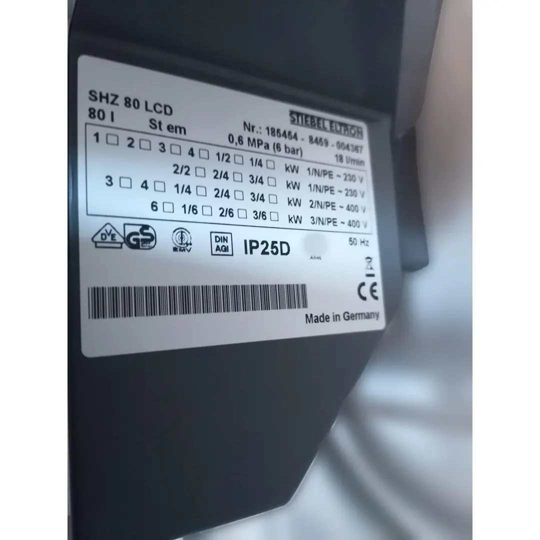 Speicher Stiebel SHZ 80 LCD weiss electronic comfort