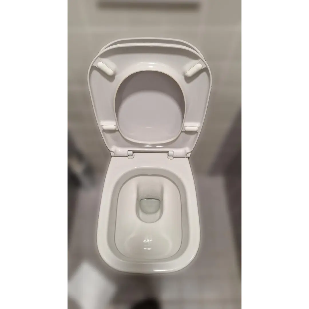 WC-Sitz D-Code m.Deckel weiss m.Soft- Close u.Absenk.Scharn.Kunststoff Duravit