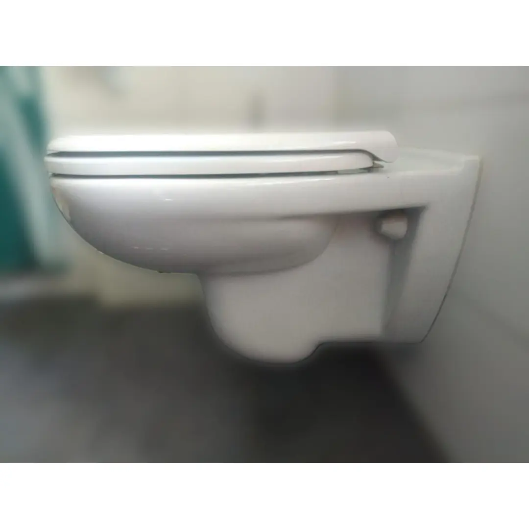 WC-Sitz D-Code mit Deckel weiss Scharniere Edelstahl Duravit