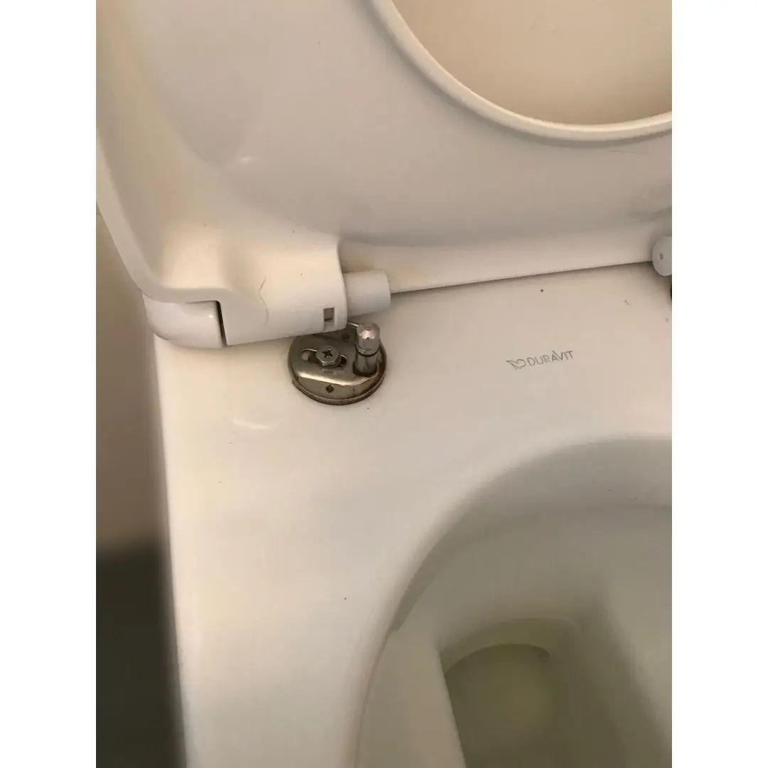 DU Scharnier-Set f.WC-Sitz m.Absenkautomatik Edelstahl
