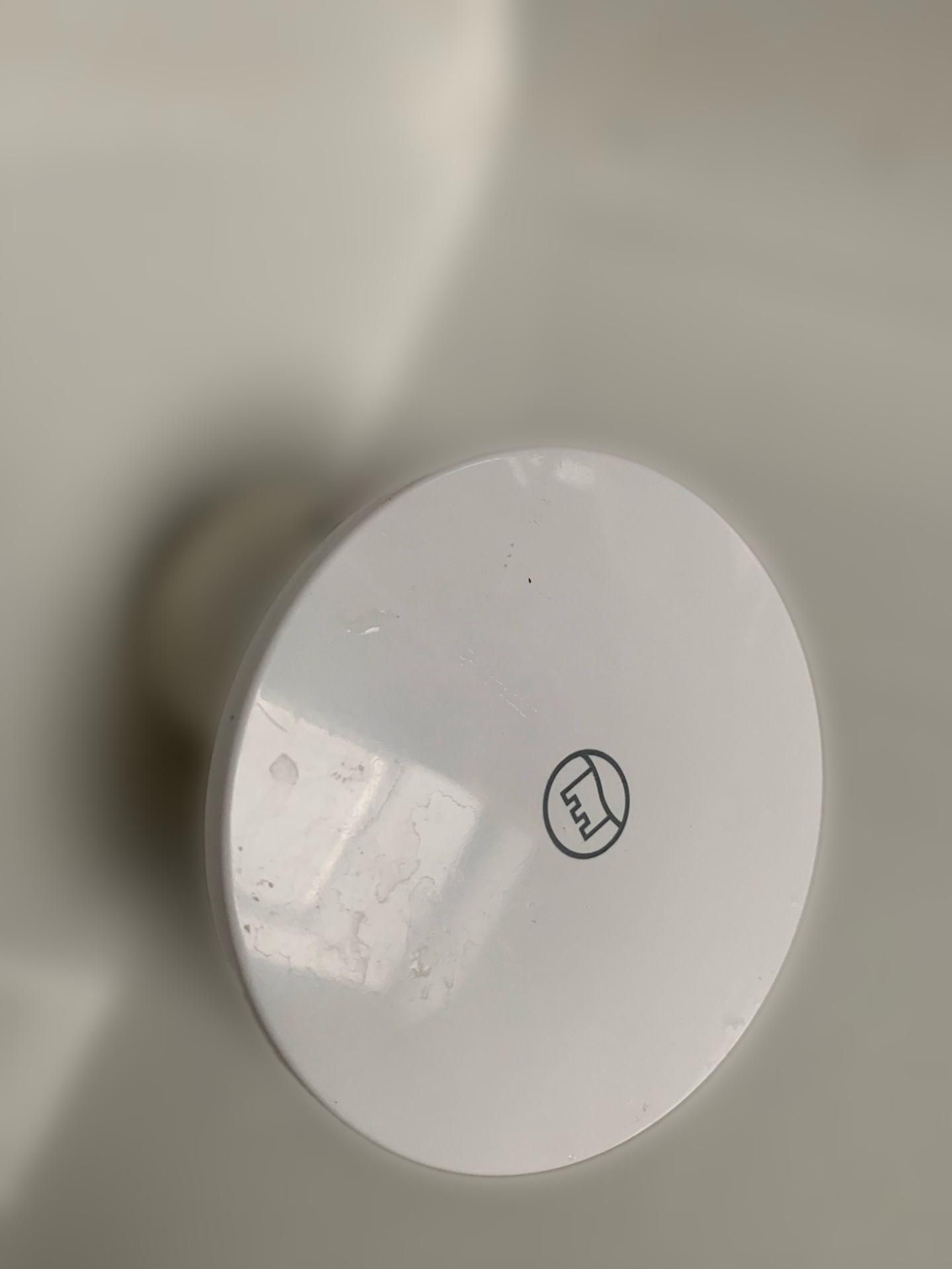 Burgbad Ersatz-Clou-Abdeckung mit Burgbad-Logo weiß