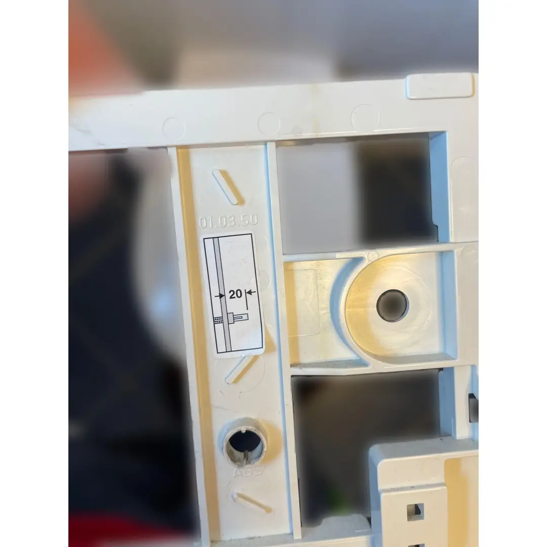 Friatec WC Betätigungsplatte Drückerplatte FRIAFIX Modell F300 2-Menge Betätigung von vorne weiß-alpin Glanzfarbe