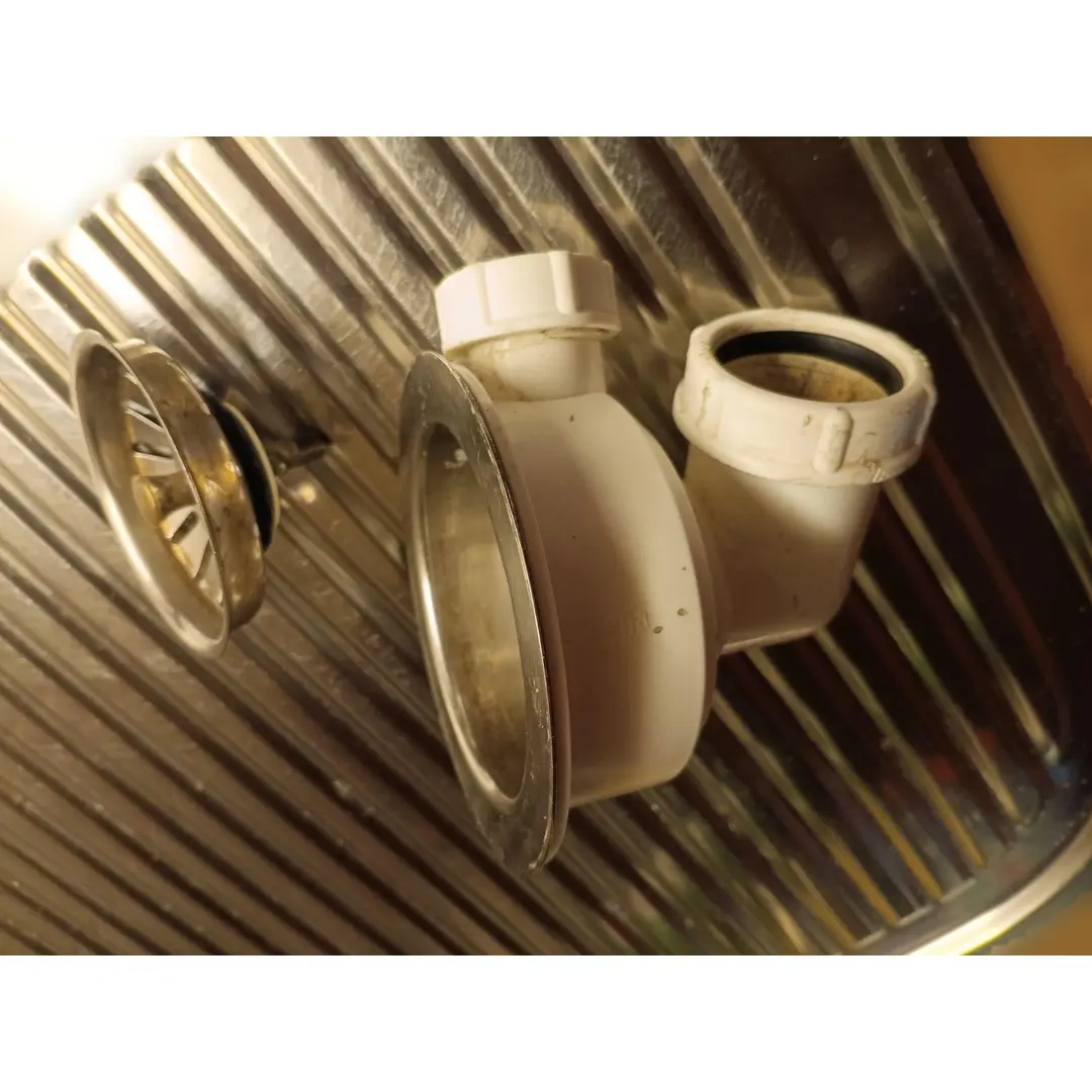 Ablaufgarnitur 2 x 3,5'' Sieb DUO 8 S, MULTI 6 S, TIPO 6 S, TWEN ohne Ablauffernbedienung runder Überlauf AL