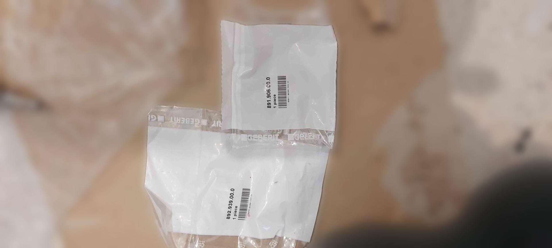 Fixierbolzen m. Abdichtscheibe für WC-Sitz