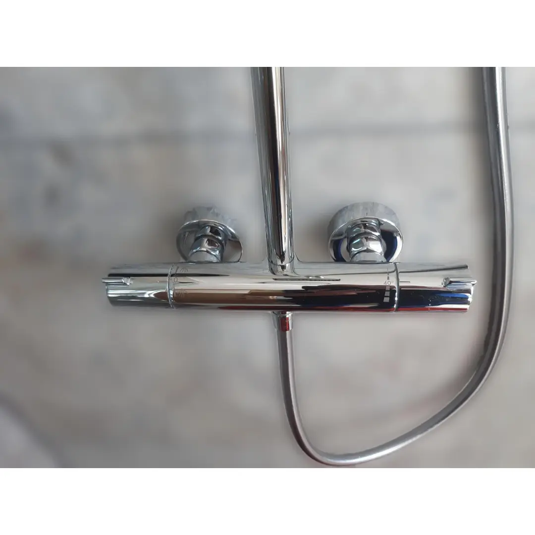 HG Thermostat Brause Aufputz für Showerpipe chrom