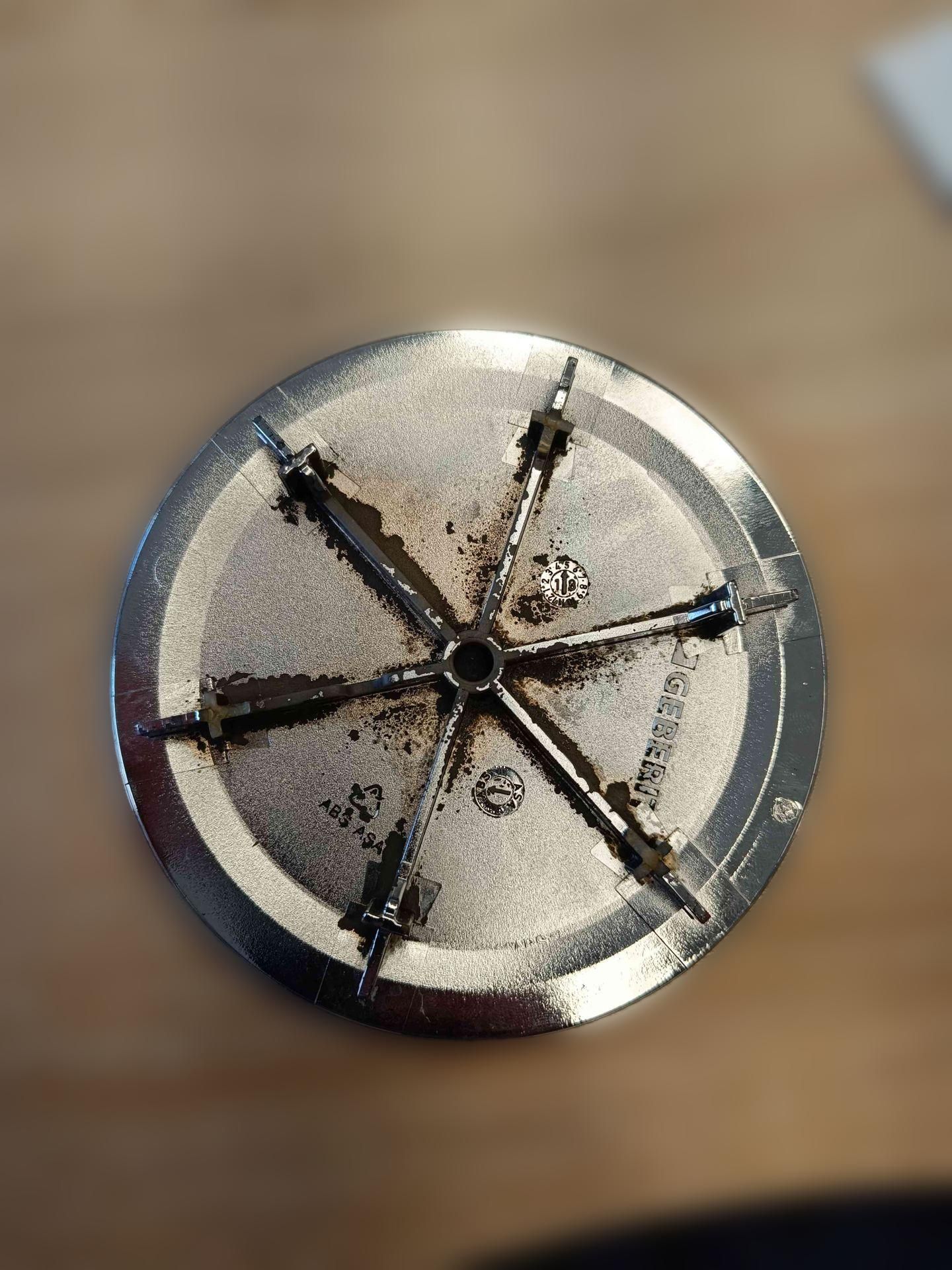 Geberit Ablaufdeckel d90: hochglanz-verchromt