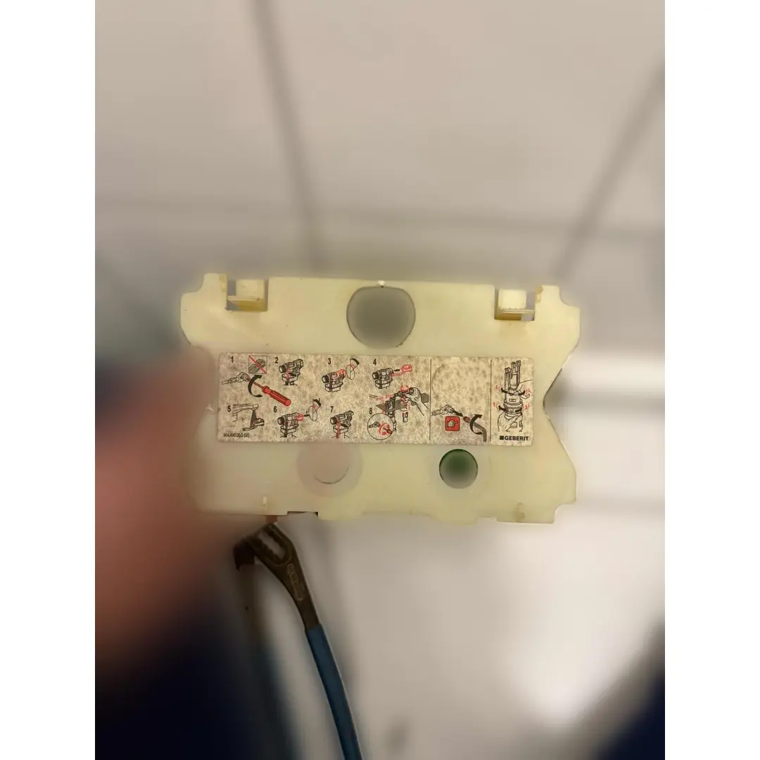 Abdeckplatte Tango weiss f.Spül-Stopp-Ausl.für UP-SPK 300/320 GE