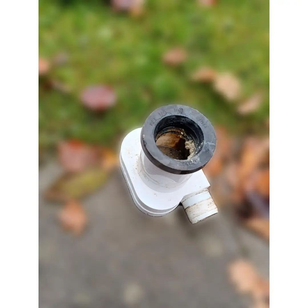 Urinal-Absaugesiphon Geberit weiss Abgangsrohr waagerecht