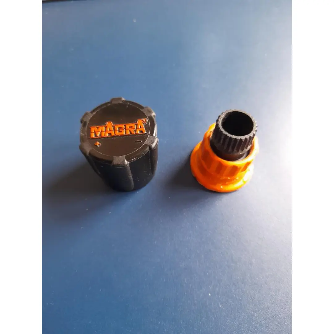 MAGRA-Vorlauf-Regulierventil 1/2" mit Außengewinde 3/4" für Übergangsverschraubungen mit Eurokonus