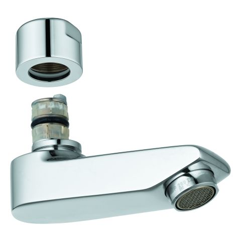 Gussauslauf Ausl.77mm f.derby med DerbyTOP med verchromt VIGOUR