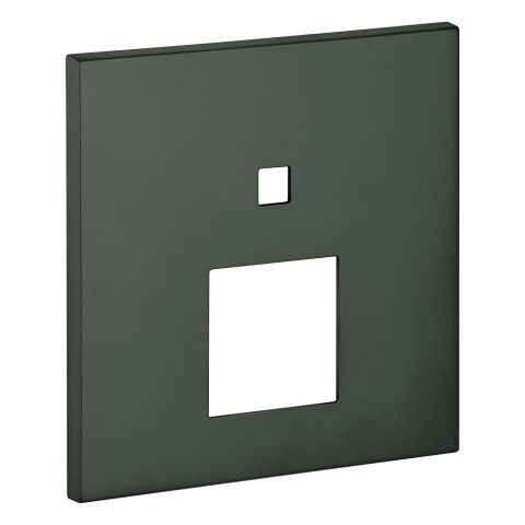 GROHE Rosette 48431 eckig für EHM-FMS mit 2-Wege Umst. hard graphite gebürstet