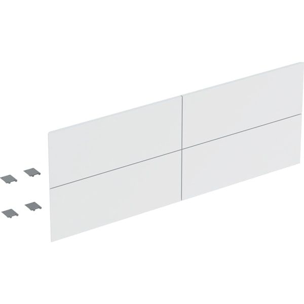 GE Set Schubl.-Frt für ONE US, 4 Schubl. für WT B: 135cm, weiß matt