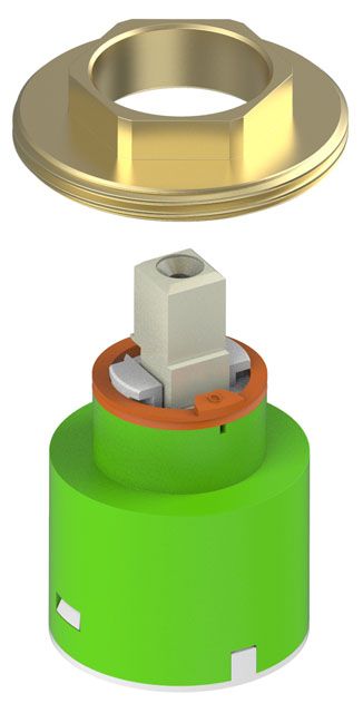 KE Mischwasserkart. Ersatzt.ARM 50100 m. Kartuschenmutter, passend zu 54924