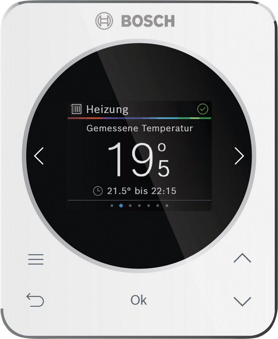 BOSCH raumtemperaturgef. Regler CR 120 116x95x21, für 1 Heizkreis, 2,4"-Display