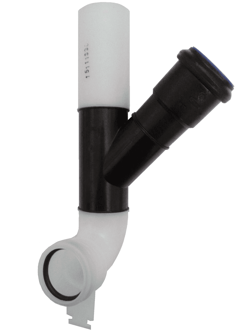 TECE-Spülrohr für Geruchsabsaugung DN 50 rechts, 45 Grad