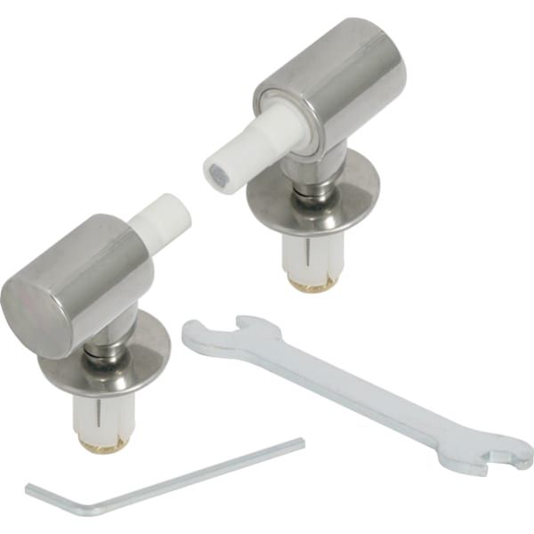 GE Set Scharniere für Urinaldeckel Flow mit Absenkautomatik