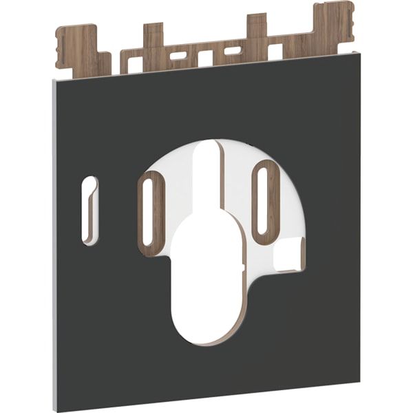 GE Designplatte AquaClean Komplettanlage unten Glas schwarz