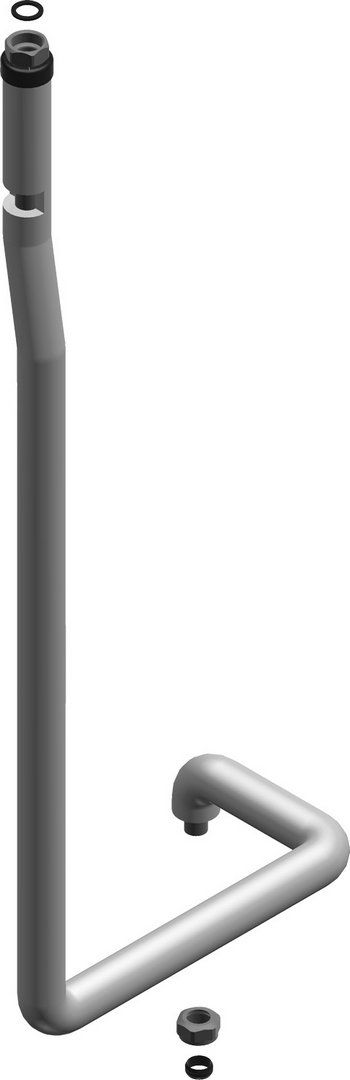 SIEGER Anschlussrohr 18x1 Edelstahl WW