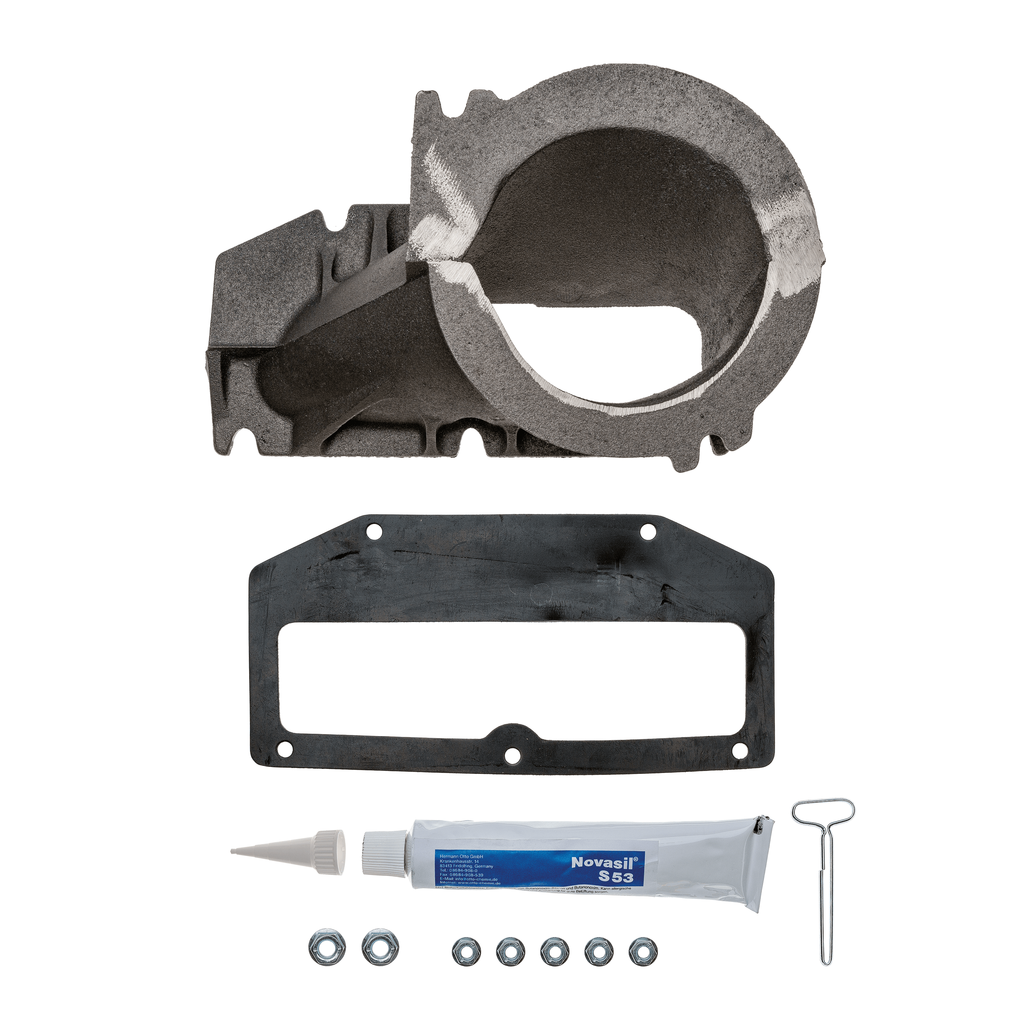 BRÖTJE Stutzen + Silikon, komplett BOK 19-32