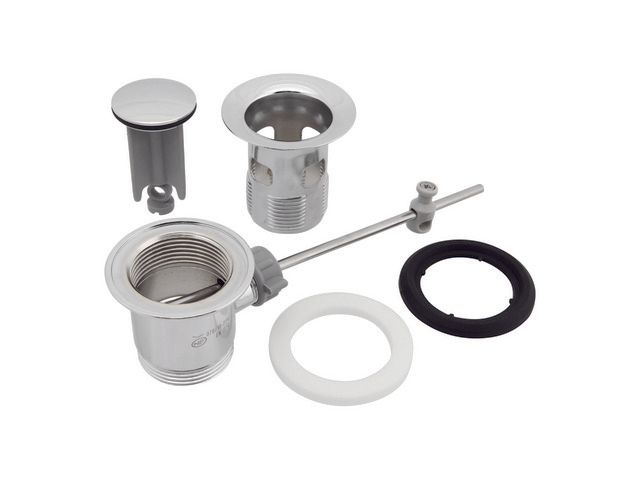 Ideal-Standard Ab-und Überlaufgarnitur komplett verchromt