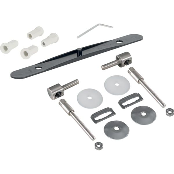 GE Set Scharniere für WC-Sitz Befestigung von oben Edelstahl