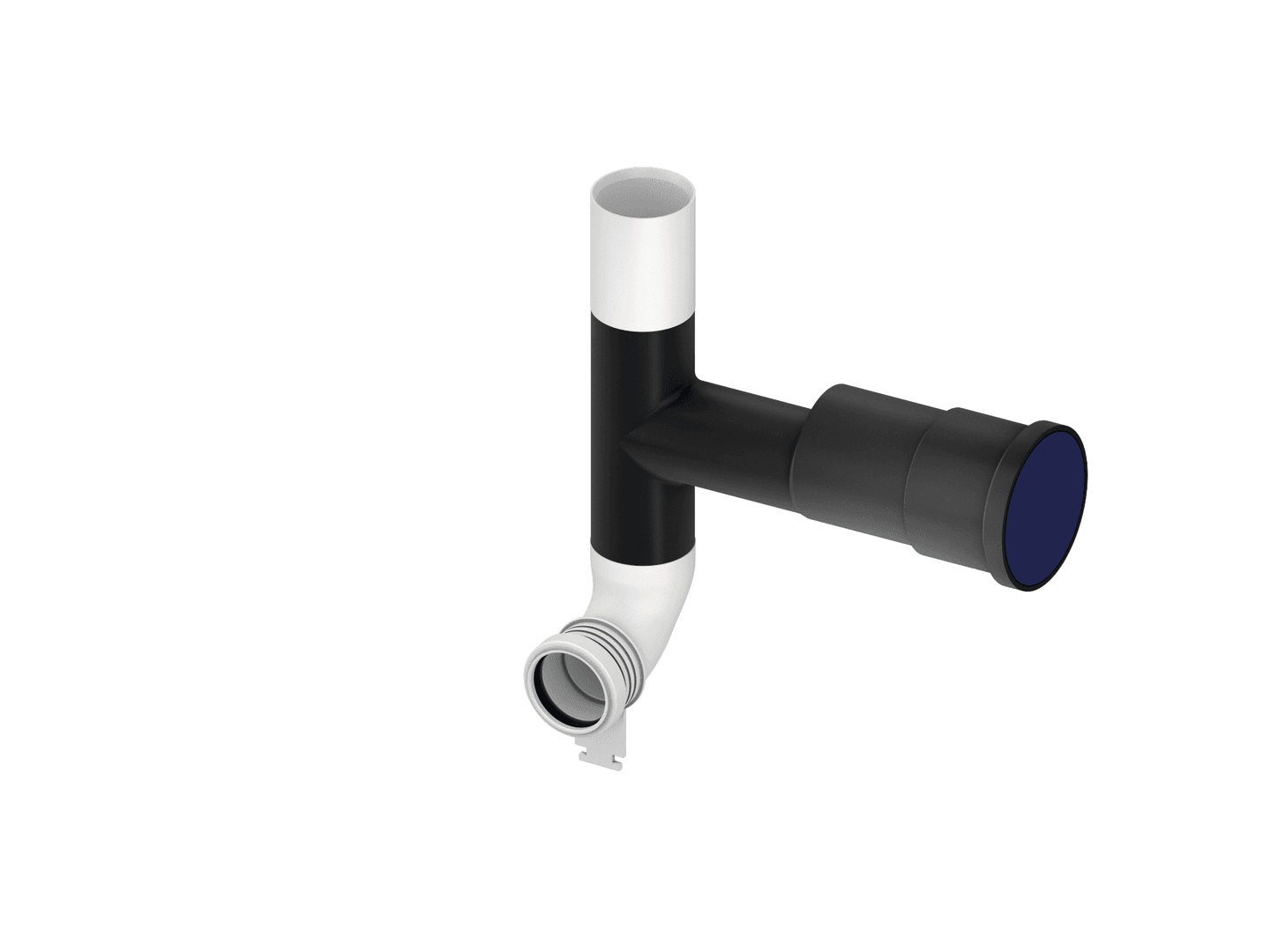 TECE-Spülrohr für Geruchsabsaugung DN 70 rechts, 90 Grad