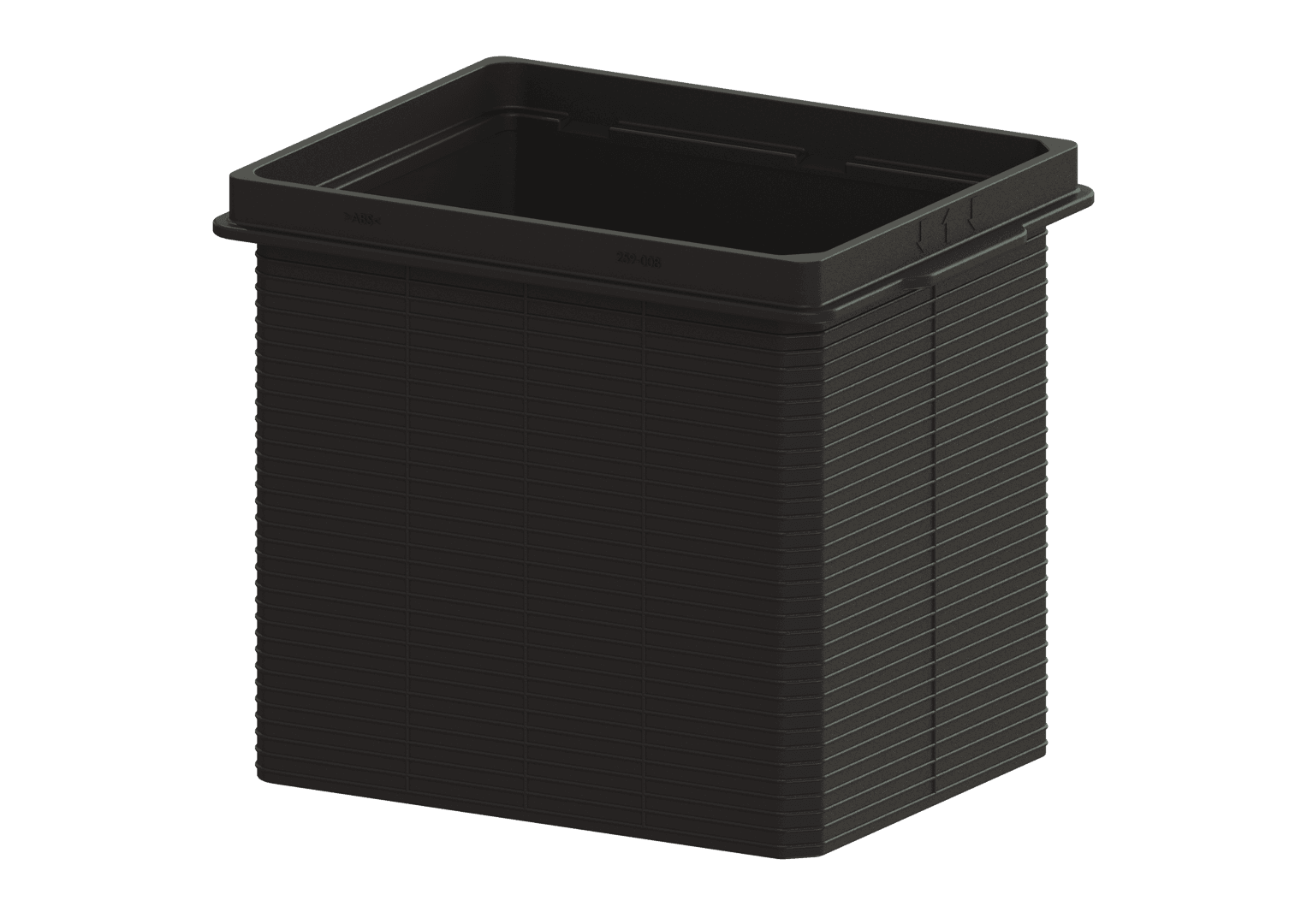 Verlaengerungsstück Kessel H=183mm schwarz f.Kellerablauf 27301 u.33101