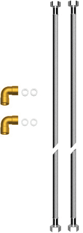 CONTI+ Set Flexschläuche für Anschluss von hinten und oben