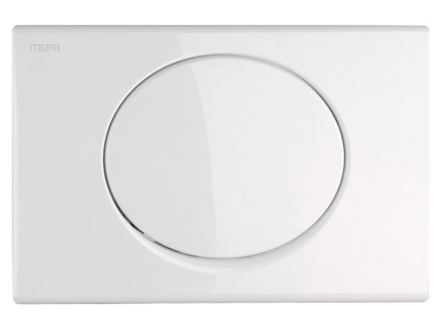 WC-Abdeckplatte Mepasun f. A31/B31 m.Start/Stop m.Bet.v.vorne weiss