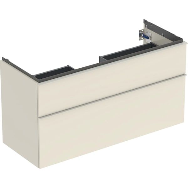 GE iCon Unterschrank für WT, 2 Schubl. 118,4x61,5x47,6cm, sandgrau