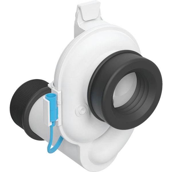 GE Geruchsverschluss mit Sensor Abgang horizontal d50, Kabel blau