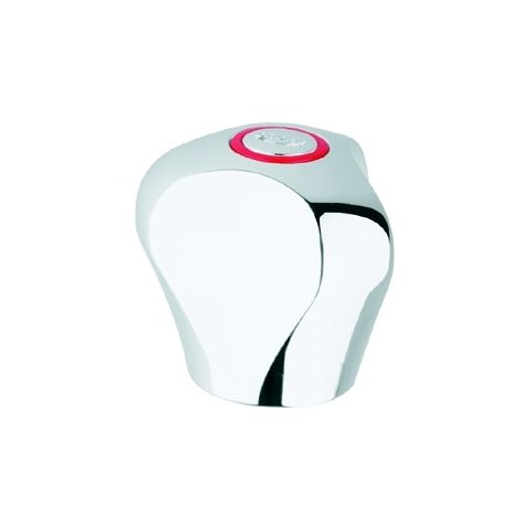 GROHE Griff Treflor 45124 mit Griffbe- festigung Markierung blau/rot 1/2" chrom