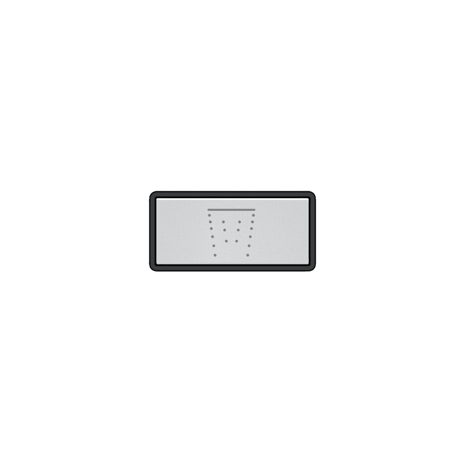 GES Taste SCHWALL-Symbol für 63006/63081 Chrom/Ersatzteile