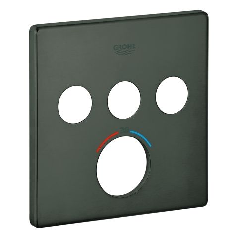 GROHE Rosette 49042 für SmartControl UP-THM eckig 3 ASV hard graphite geb.