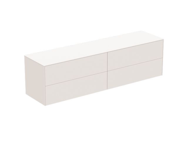 IS Obere linke Schubladenfront Conca 980x267mm Weiß