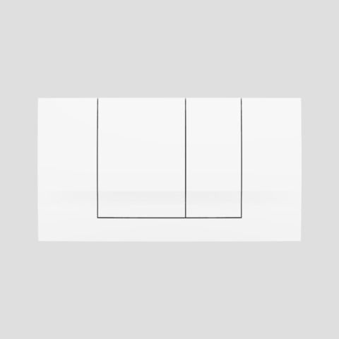 WC-Abdeckplatte Friabloc F 102 m.Betaetigung von vorn weiss