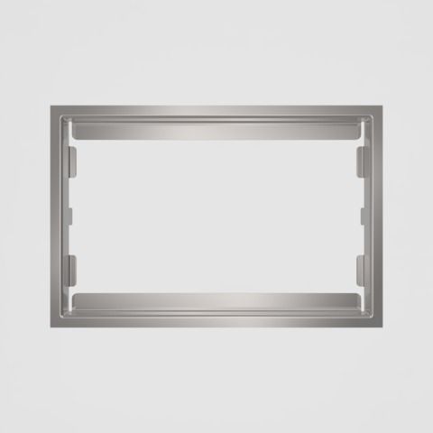 SANIT WC-Blendrahmen 6mm Edelstahl poliert