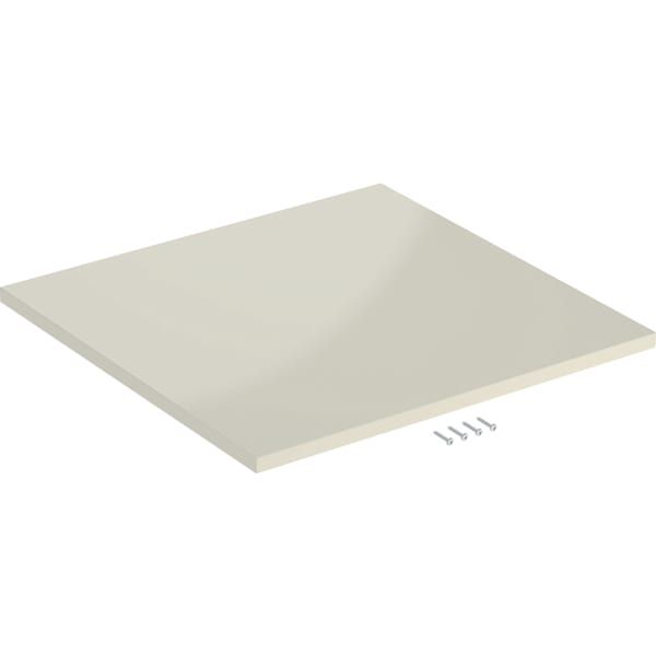GE Abdeckplatte für iCon Seitenschrank B:45cm, sandgrau glänzend