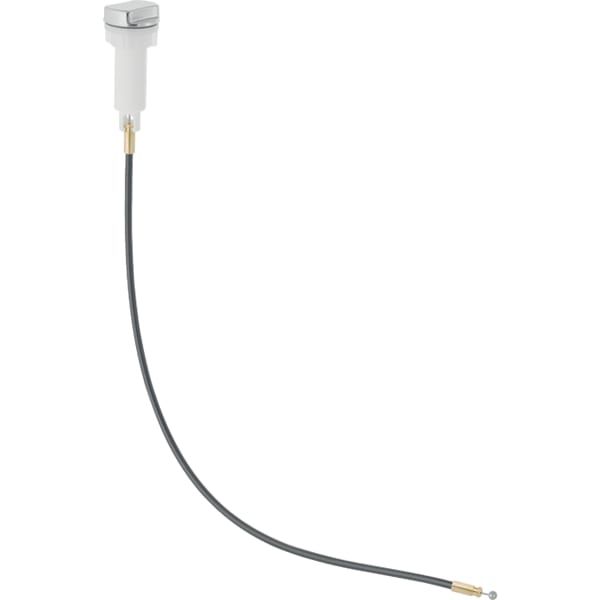 GE Drehbetätigung mit Kabelzug zu Geberit Spülbeckenanschluss