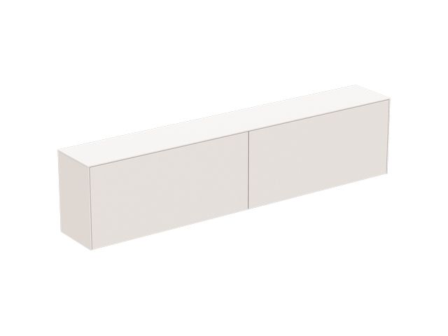 IS rechte Schubladenfront Conca für WTU 1180x536mm Weiß