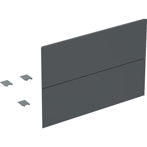 GE Set Schubl.-Frt für ONE US, 2 Schubl. für WT B:75cm, schwarz matt