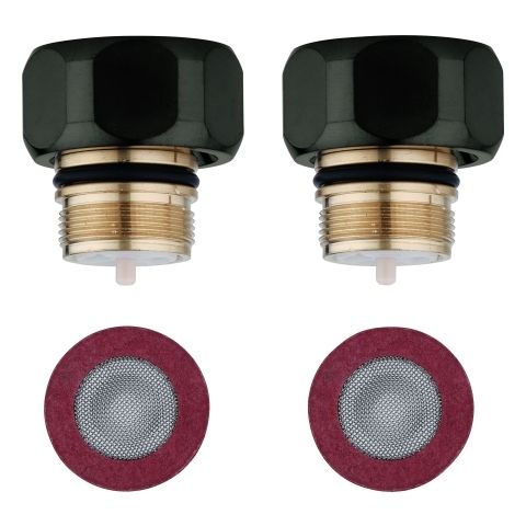 GROHE Rückflussverhinderer 47189 2 Stück hard graphite gebürstet