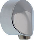 Design-Wandanschlussbogen 90 Grad mit verchromter Kunststoffkappe TRINNITY