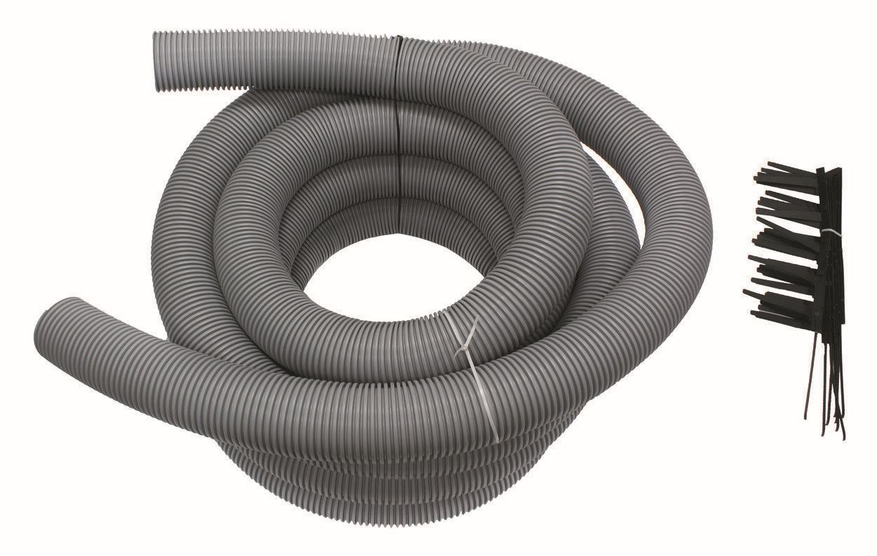 Vaillant Set 5 flex.Abgasleitung DN 100 15m flexibles Rohr und 7 Abstandhalter