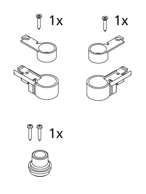 Kermi EBI2012 Set Lager Farbe: weiss