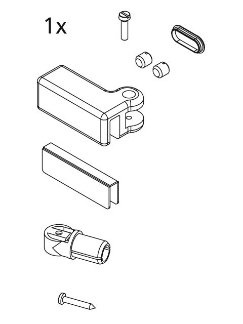 Kermi EBI2017 Set Stabilisierung Kopf li Farbe: weiss