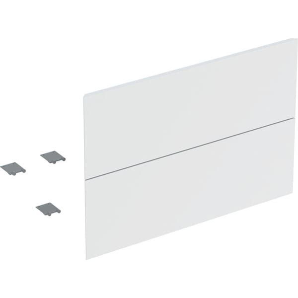 GE Set Schubl.-Frt für ONE US, 2 Schubl. für WT B: 75cm, weiß matt