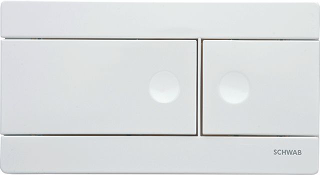 Abdeckplatte Line weiss f.Spülkasten 187.1200 2-Mengen-Spülung