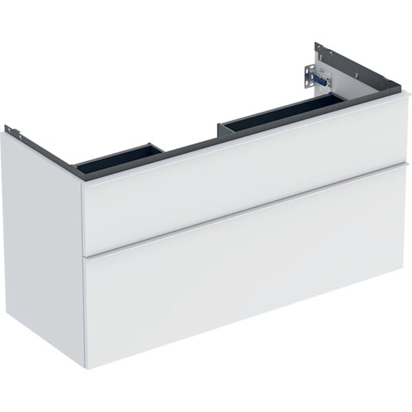 GE iCon Unterschrank für WT, 2 Schubl. 118,4x61,5x47,6cm, weiß matt